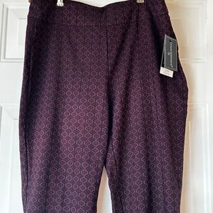 Counterparts Black & Purple Print Pants *Size 12